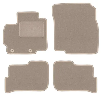 Produktbild von Velours-Fußmatten für Mitsubishi Space Star II 2013- (Schrägheck) – 4-tlg, Beige, passgenau – Wielganizator LUX