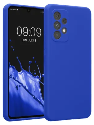 Produktbild von kwmobile Hülle kompatibel mit Samsung Galaxy A53 5G - Hülle Silikon gummiert - Handyhülle - Handy Case in Baltik Blau