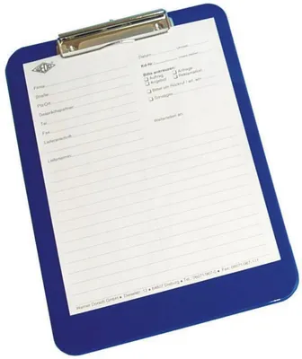 Produktbild von WEDO Klemmbrett 57603 A4 22,7x31,7cm blau