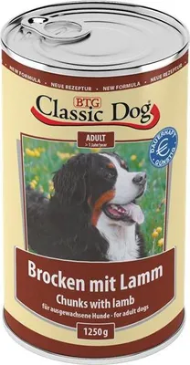 Produktbild von Classic Dog - Dose Brocken 6x1250g | mit Lamm