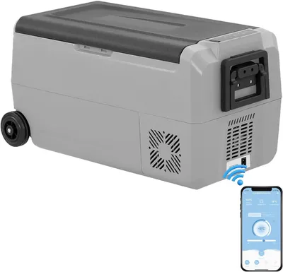 Image de Mini-réfrigérateur - Réfrigérateur de voiture - Glacière portable à compresseur - Congélateur électrique - pour camping - voiture