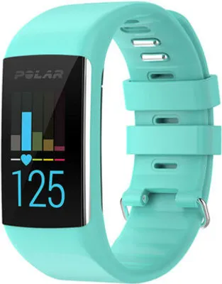 Produktbild von Strap-it Polar A360 / A370 Silikonarmband (Aqua)