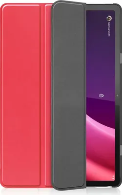 Image de Cazy Housse pour Tablette compatible avec Lenovo Tab P11 (2nd Gen) - Étui TriFold Bookcase - Rouge