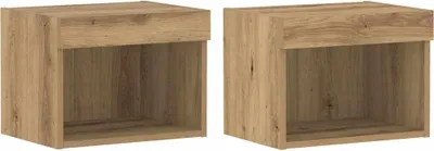 Zdjęcie produktu dla vidaXL Zestaw szafek RTV, 2 szt., płyta wiórowa, imitacja drewna dębowego "Artisan"