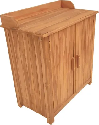 Produktbild von Gartenschrank Batley Teak mit Arbeitsfläche