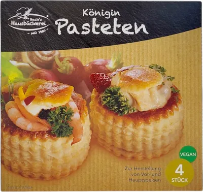 Produktbild von Hack’s Hausbäckerei Königin Blätterteig Pasteten 4 Stck. Buffet Fingerfood