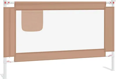 Obrázek produktu pro vidaXL Chránič postele pro batolata Taupe 120x25 cm Látka