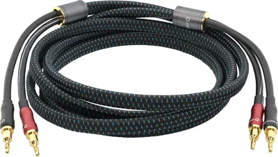 Produktbild von OEHLBACH D1C10840, 2 x Banana, Männlich, 2 x Banana, Männlich, 2 m, Schwarz