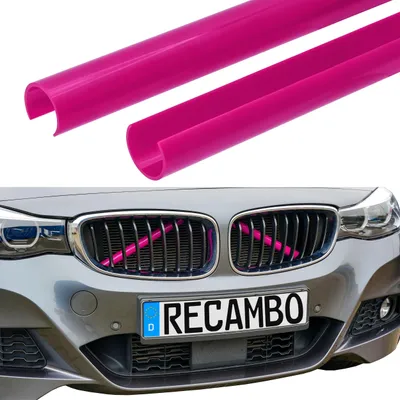 Produktbild von Kühler Grill Zierleisten V Streben passend für BMW X3 F25 | X4 F26 | Pink