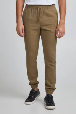 Produktbild von 11 Project PROeyvind Herren Leinenhose Lange Stoffhose mit Kordeln Regular Fit