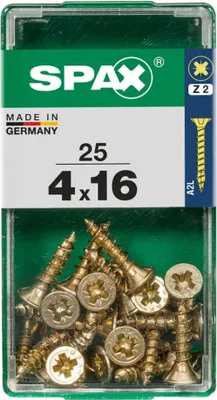 Produktbild von Spax Universalschrauben 4.0 x 16 mm PZ 2 - 25 Stk.