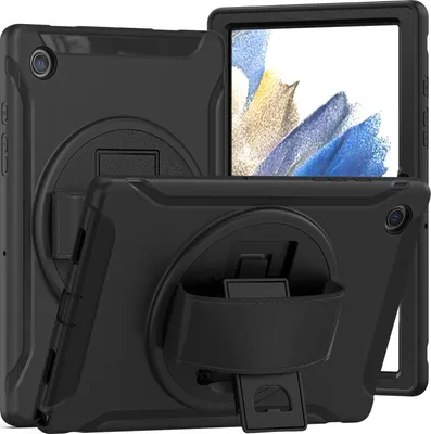 Produktbild von Mobigear SureGrip  Samsung Galaxy Tab A8 10.5 (2021) Hülle Kunststoff,Silikon Backcover + Ständer - Schwarz