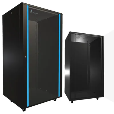 Imagen del producto de Extralink 32U 800 × 800 mm Armario Rack de Pie Negro para Servidores y Redes