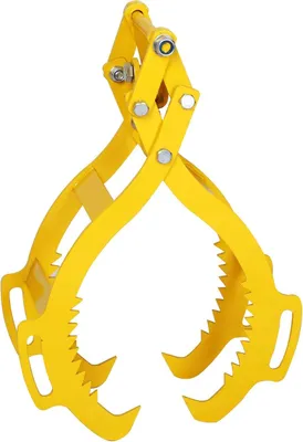 Image de Pince professionnelle pour l'abattage de troncs jusqu'à 720 mm, pince pour le levage de troncs jusqu'à 1500 kg, palan à 4 griffes, pince manuelle servant de crochet pour l'abattage forestier