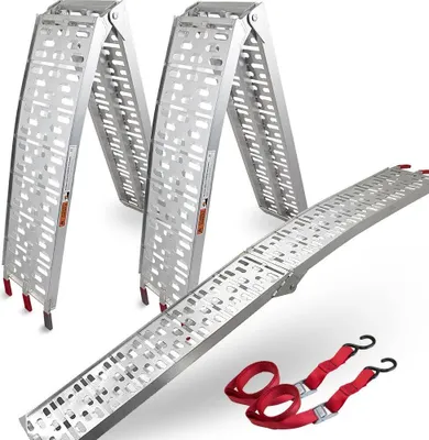 Produktbild von Bituxx 2x Auffahrrampe 2,28m Verladerampe Verladeschiene 340kg klappbar Motorrad Quad MS-11412