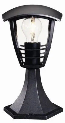 Zdjęcie produktu dla Philips myGarden Lampa słupkowa/przyścieżkowa Creek 60 W E27 bez żarówki, Zewnętrzne oświetlenie postument/słup, Czarny, Metal, IP44, Patio, Ogród, I