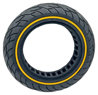 Produktbild von Vollgummireifen 10x2,125“ Linie Soflow, Aprilia , Odys Alpha X10 usw. – Gelb