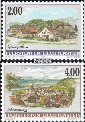 Produktbild von Briefmarken Liechtenstein 1998 Mi 1177-1178 (kompl.Ausg.) gestempelt Dorfansichten