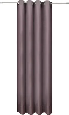 Produktbild von Vorhang Blickdicht Schals Gardinen Öse Ösengadine Vorhänge 2er Set Größe: 135x300 cm, Farbvariante: Brombeere