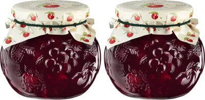Produktbild von Food-United SAUERKIRSCHE-WEICHSEL KONFITÜRE EXTRA 2x 640g im Dekorglas DARBO