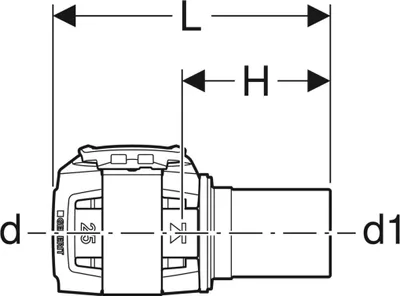 Image de Geberit 620253001 FlowFit transition vers Mapress
