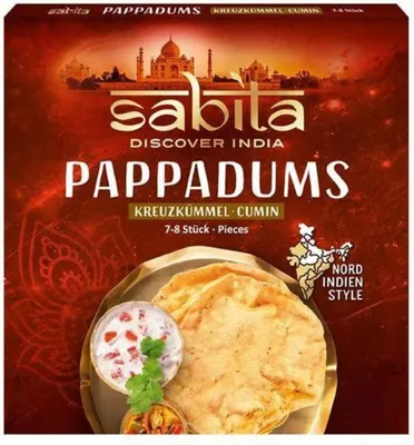 Produktbild von Sabita Pappadums Kreuzkümmel, 100g