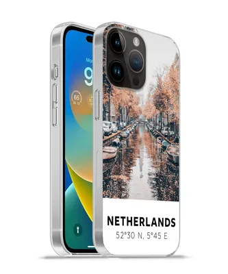 Produktbild von MuchoWow® Handyhülle Schutzhülle Hülle für Apple iPhone 14 Pro Max Niederlande - Amsterdam - Gracht - Herbst Silikon Softcase Handy Hülle - Hardcover