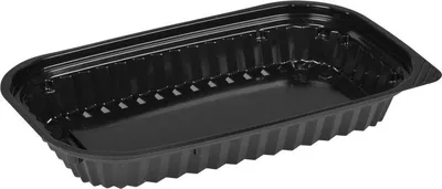 Produktbild von Sushi-Box Schwarz 14 x 22,8 x 2,9 cm | Packung (125 Stück)