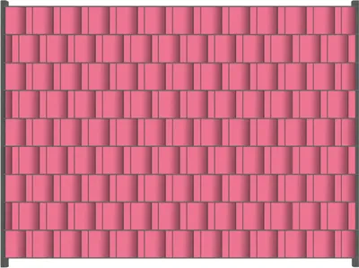 Produktbild von Wallario Zaunsichtschutz mit Motiv Pastellrot für Ein- und Doppelstabmatten Zäune in der Größe 250 x 180 cm