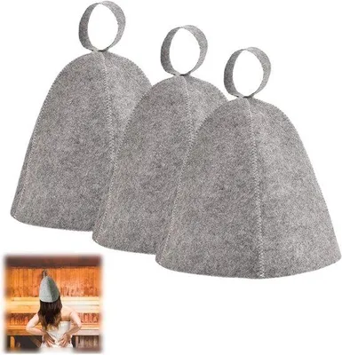 Immagine prodotto di Cappello da sauna in feltro per uomo e donna - Protezione per la testa e accessori per sauna
