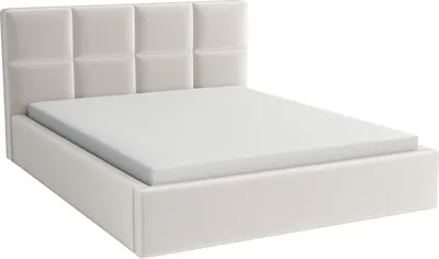 Produktbild von Gepolstertes Bett Alaska 180x200 mit Matratze - Creme| TRINITY