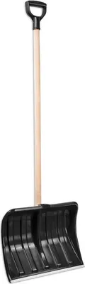 Produktbild von Schneeschieber Schneeräumer 44cm mit Holz Stiel und D-Griffe 44cm / 130cm / M-2 / 3706