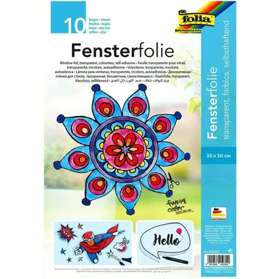 Obrázok produktu pre Folia | Fensterfarbe Folie 35X50Cm 5Stück