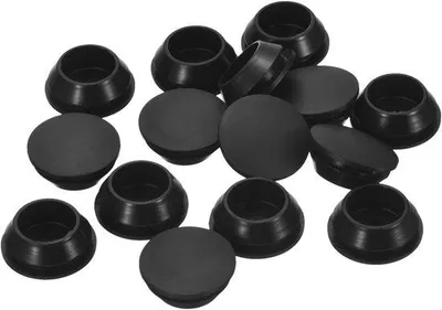 Imagen del producto de Tapones de silicona para diámetros de 18-19 mm - Juego de 15 - Tapones finales metálicos impermeables - Color - Protectores para muebles