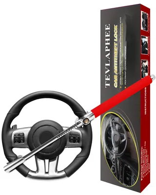 Immagine prodotto di Tevlaphee, bloccasterzo per auto, sistema antifurto per auto, bloccasterzo