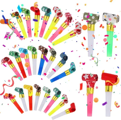 Produktbild von Spiele für Kindergeburtstage – Set mit 30 Stück – Partyhüte – Bunt