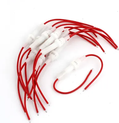 Produktbild von 10 Stücke 6 mm x 30 mm Roter Draht Weiß Schraubkappe Inline Netz Rohrsicherungshalter