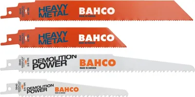 Produktbild von Bahco Sandflex Bimetall-Säbelsägeblätter-Satz für Schwermetalle und Abbrucharbeiten - 5-tlg.