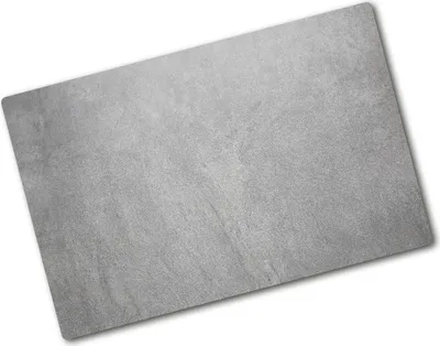 Produktbild von Tulup Glas Herdabdeckplatte - 80x52 cm - Glaskeramikkochfeld-Abdeckung Spritzschutz Glasabdeckplatte - Einteilig - Kunst: Modern & Klassisch - Graue Wand - Grau