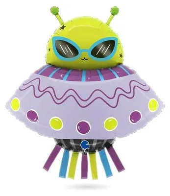 Produktbild von Aufblasbarer Alien-Ballon, 74 cm