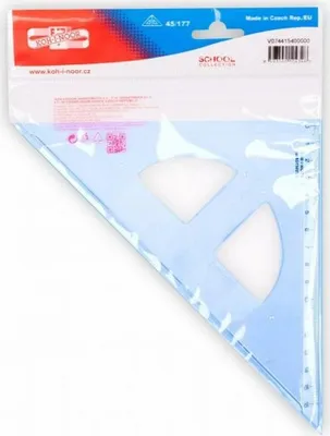 Obrázek produktu pro Koh-i-noor trojúhelník s kolmicí modrý