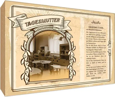 Produktbild von vianmo Holzschild 12x18 cm Tagesmutter Beruf Arbeit