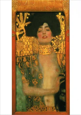 Produktbild von Kunstkarte Gustav Klimt "Judith mit dem Haupt des Holofernes"
