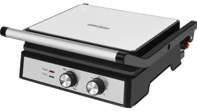 Produktbild von KRAFT&DELE | Master-Grill, Elektrogrill, 2400W, 29 × 24 cm, Tischgrill mit Windschutz und Auffangschale, Outdoor für Barbecue