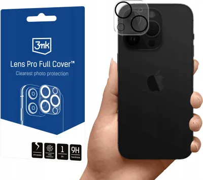 Zdjęcie produktu dla 3MK Lens Pro Full Cover, iPhone 15/15 Plus, 1 szt.