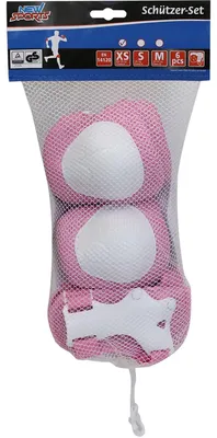 Produktbild von New Sports Schutzset Kinder rosa XS bis 25kg Skate Fahrrad