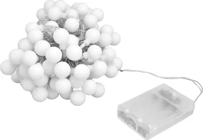 Zdjęcie produktu dla 10-metrowa sztuczna perłowa lampa sznurkowa LED 100LED Dekoracyjne kuliste światło sznurkowe z 2 trybami oświetlenia