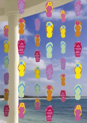 Produktbild von 6 hängende Flip Flop Girlanden