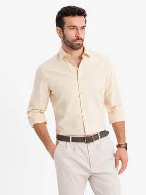 Immagine prodotto di Ombre Clothing Camicia da uomo a maniche lunghe Sailo giallo XL