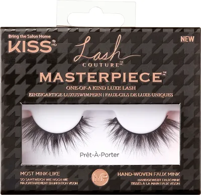 Produktbild von KISS Masterpiece Prêt-À-Porter lange künstliche Wimpern auf einem Streifen, 1 Paar